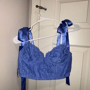 Urban outfitters blue corset top